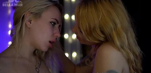  ASMR intense lesbian kiss